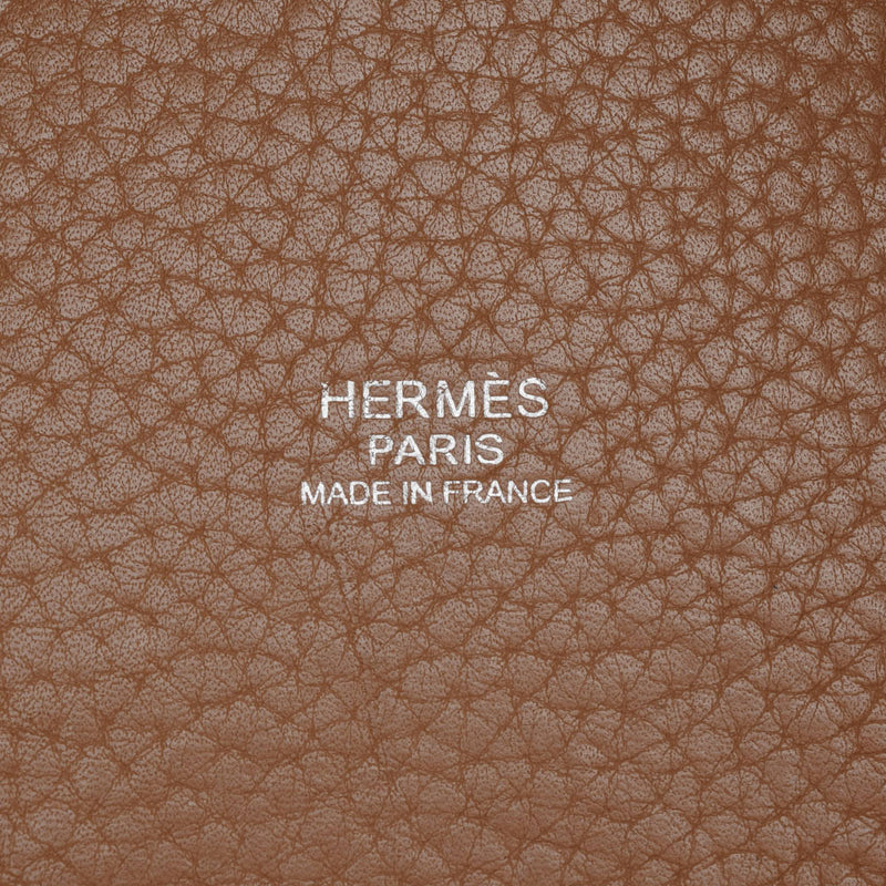 HERMES エルメス ピコタンロック PM タバックキャメル シルバー金具 □N刻印(2010年頃) レディース トリヨンクレマンス  ハンドバッグ Bランク 中古 銀蔵
