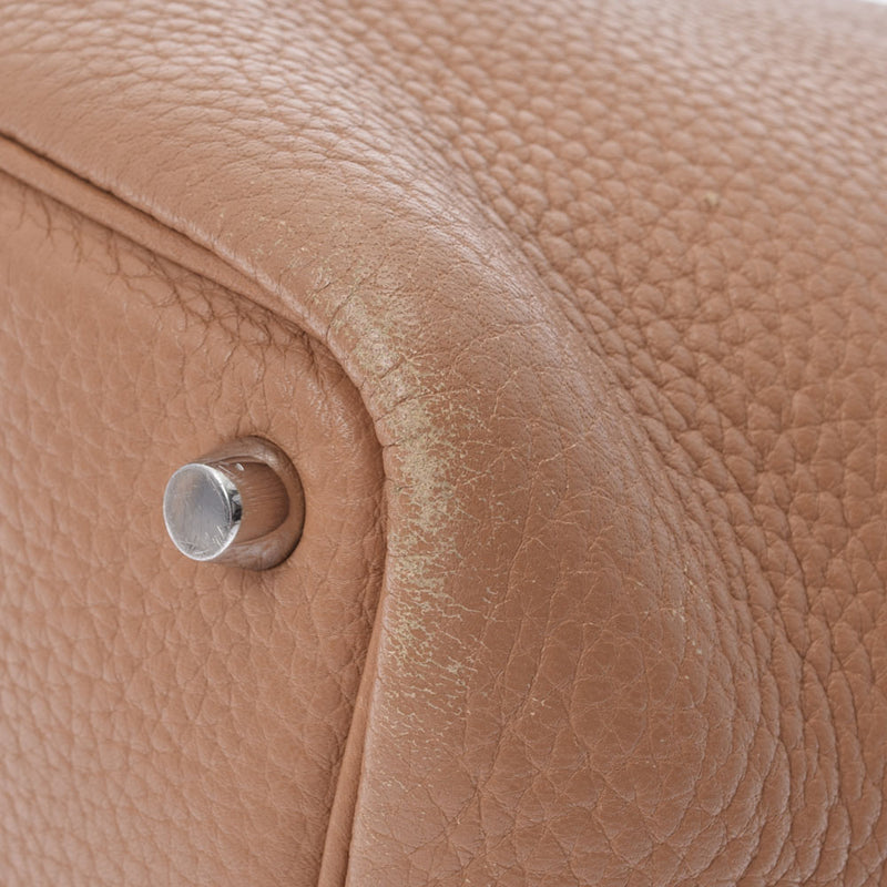 HERMES エルメス ピコタンロック PM タバックキャメル シルバー金具 □N刻印(2010年頃) レディース トリヨンクレマンス  ハンドバッグ Bランク 中古 銀蔵