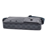 LOUIS VUITTON ルイヴィトン ダミエ アルファ メッセンジャー 黒/グレー N40188 ユニセックス ダミエグラフィット キャンバス ショルダーバッグ 新同 中古 銀蔵