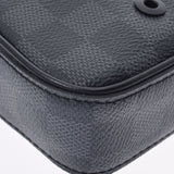 LOUIS VUITTON ルイヴィトン ダミエ アルファ メッセンジャー 黒/グレー N40188 ユニセックス ダミエグラフィット キャンバス ショルダーバッグ 新同 中古 銀蔵