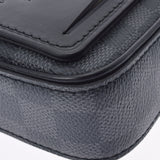 LOUIS VUITTON ルイヴィトン ダミエ アルファ メッセンジャー 黒/グレー N40188 ユニセックス ダミエグラフィット キャンバス ショルダーバッグ 新同 中古 銀蔵