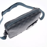 LOUIS VUITTON ルイヴィトン ダミエ アルファ メッセンジャー 黒/グレー N40188 ユニセックス ダミエグラフィット キャンバス ショルダーバッグ 新同 中古 銀蔵