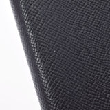 HERMES エルメス 黒 □B刻印(1998年頃) ユニセックス クシュベル 手帳カバー ABランク 中古 銀蔵