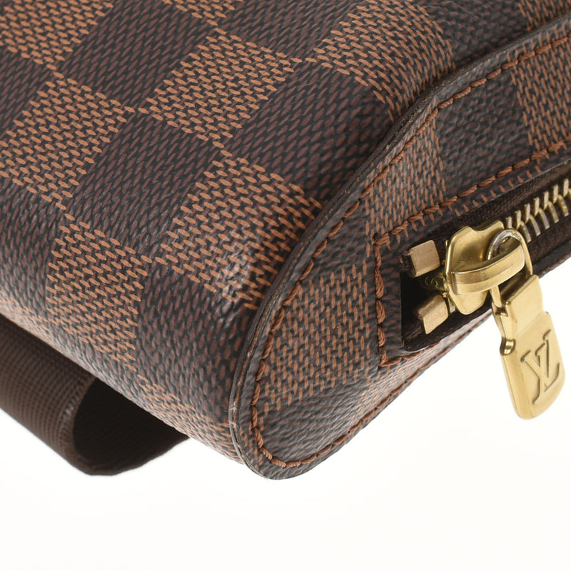 LOUIS VUITTON ルイヴィトン ダミエ ジェロニモス  ブラウン N51994 ユニセックス ダミエキャンバス ボディバッグ Aランク 中古 銀蔵