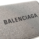 BALENCIAGA バレンシアガ ミニウォレット コンパクトウォレット シルバー 551921 ユニセックス カーフ 三つ折り財布 ABランク 中古 銀蔵