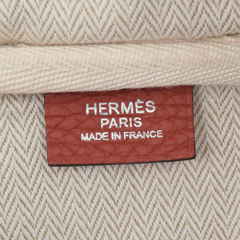 HERMES エルメス ヴィクトリア 35 ルージュアッシュ/ブリック シルバー金具 □R刻印(2014年頃) レディース トリヨンクレマンス ハンドバッグ Aランク 中古 銀蔵
