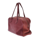 HERMES エルメス ヴィクトリア 35 ルージュアッシュ/ブリック シルバー金具 □R刻印(2014年頃) レディース トリヨンクレマンス ハンドバッグ Aランク 中古 銀蔵