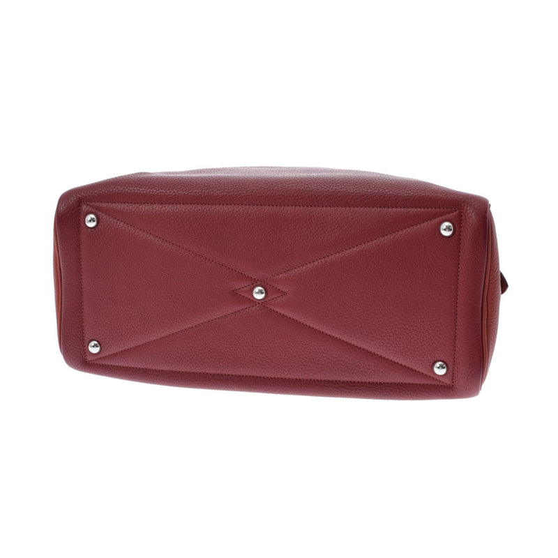 HERMES エルメス ヴィクトリア 35 ルージュアッシュ/ブリック シルバー金具 □R刻印(2014年頃) レディース トリヨンクレマンス ハンドバッグ Aランク 中古 銀蔵