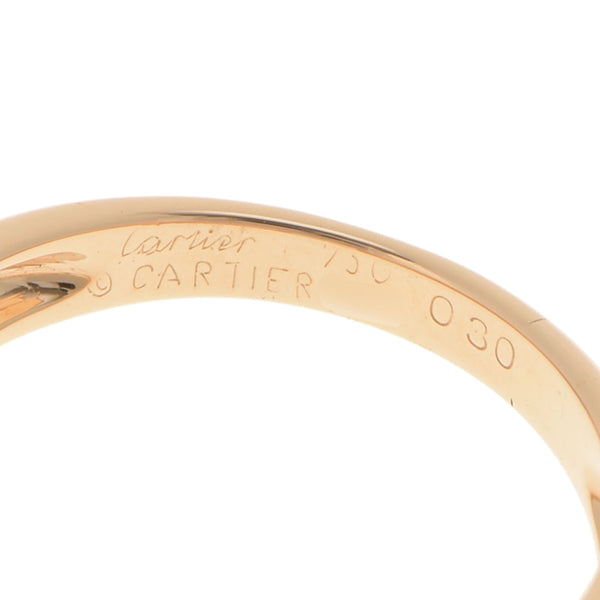 CARTIER カルティエ エリプスリング 1Pダイヤ 0.30ct #51 11号 レディース K18YG リング・指輪 Aランク 中古 銀蔵