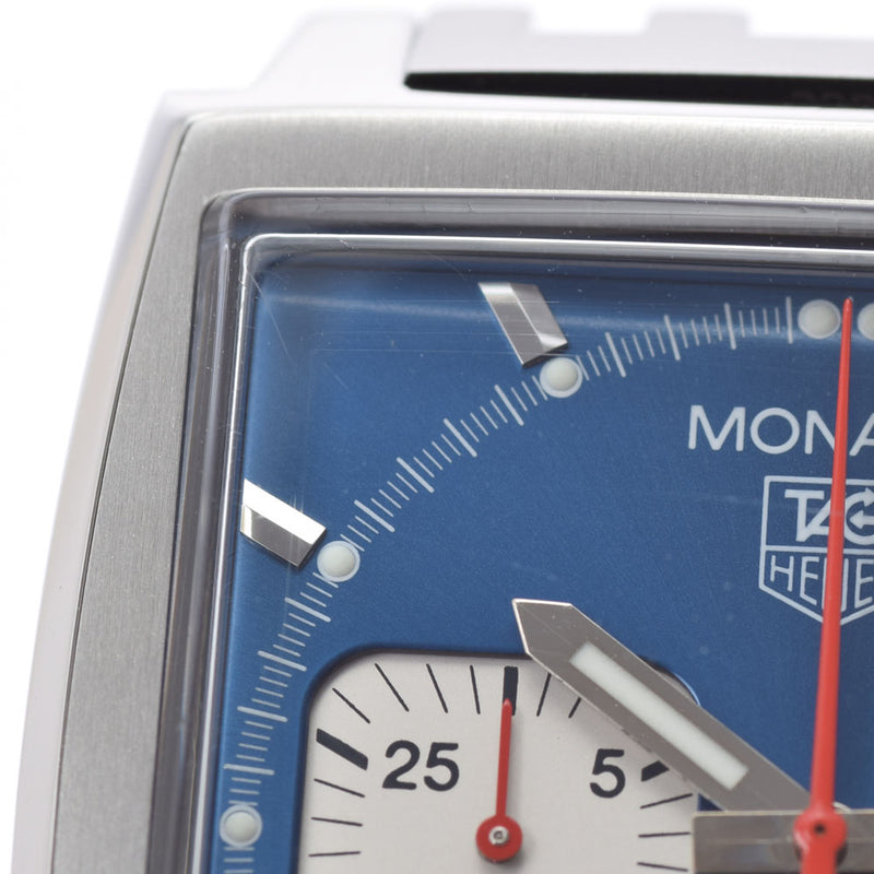TAG HEUER タグホイヤー モナコ クロノグラフ CW2113-0 メンズ SS 腕時計 自動巻き 青文字盤 Aランク 中古 銀蔵