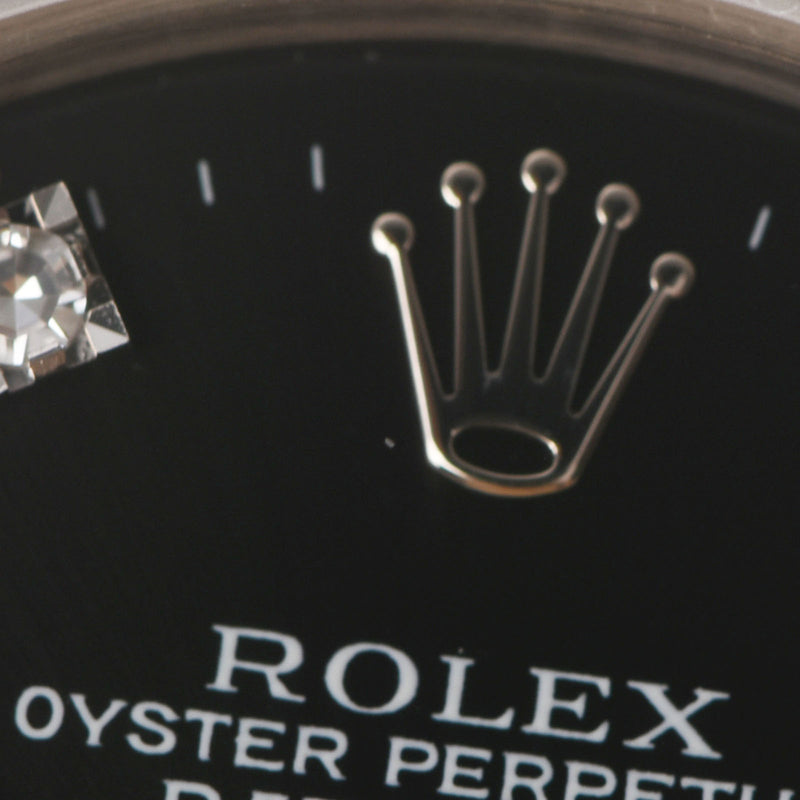 ROLEX ロレックス デイトジャスト 10Pダイヤ 68279G レディース WG 腕時計 自動巻き 黒文字盤 Aランク 中古 銀蔵