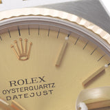 ROLEX ロレックス デイトジャスト オイスタークォーツ 17013 メンズ SS/YG 腕時計 クオーツ シャンパン文字盤 Aランク 中古 銀蔵