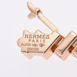 HERMES エルメス フォーブル ポルカミニ ベゼルダイヤ FG7.171 レディース PG 腕時計 クオーツ 白/ホワイト マザー オブ パール文字盤 Aランク 中古 銀蔵