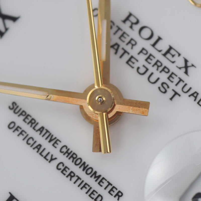 ROLEX ロレックス デイトジャスト 10Pダイヤ 69173G レディース YG/SS 腕時計 自動巻き 白文字盤 Aランク 中古 銀蔵