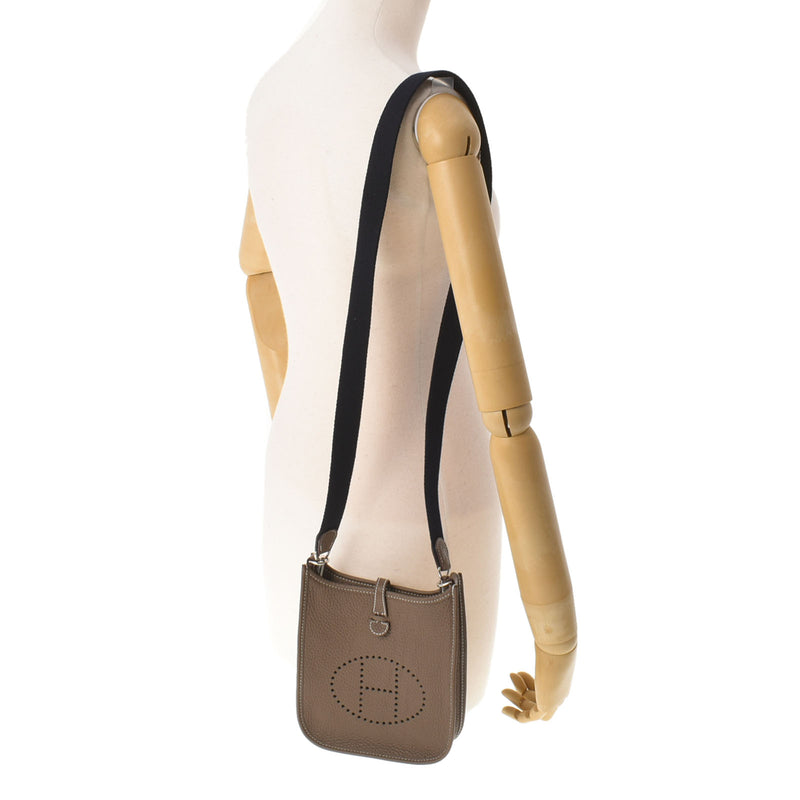 HERMES エルメス エヴリン TPM エトゥープ シルバー金具 U刻印(2022年頃) レディース トリヨンクレマンス ショルダーバッグ 新品 銀蔵