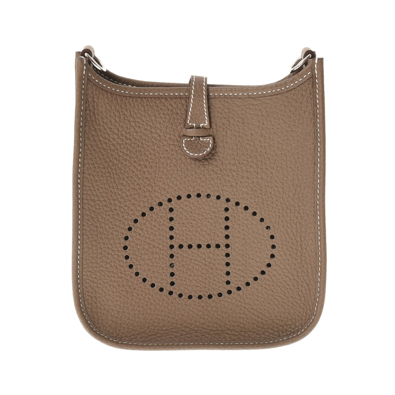 HERMES エルメス エヴリン TPM エトゥープ シルバー金具 U刻印(2022年頃) レディース トリヨンクレマンス ショルダーバッグ 新品 銀蔵