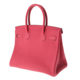 HERMES エルメス バーキン30 フランボワーズ シルバー金具 Z刻印(2021年頃) レディース トゴ ハンドバッグ 未使用 銀蔵
