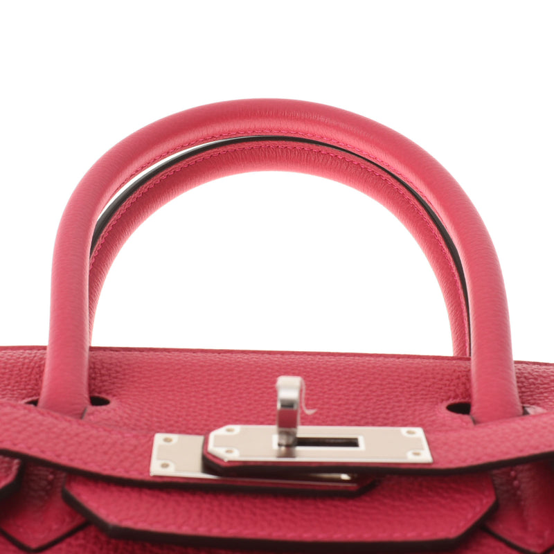 HERMES エルメス バーキン30 フランボワーズ シルバー金具 Z刻印(2021年頃) レディース トゴ ハンドバッグ 未使用 銀蔵