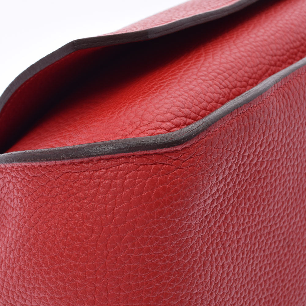 エルメスジプシエール 34 ルージュガランス シルバー金具 刻印消え刻印  