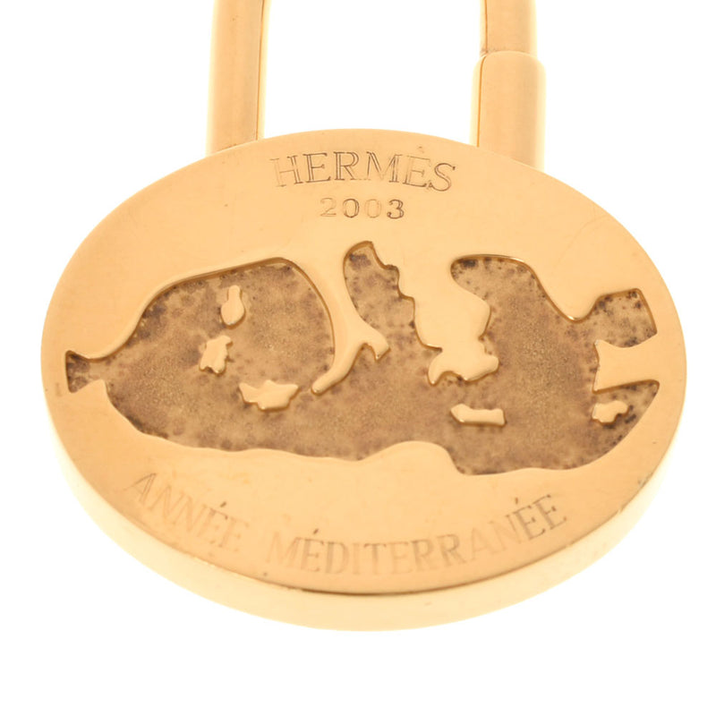 HERMES エルメス カデナ 地中海 2003年 ゴールド ユニセックス GP チャーム Bランク 中古 銀蔵