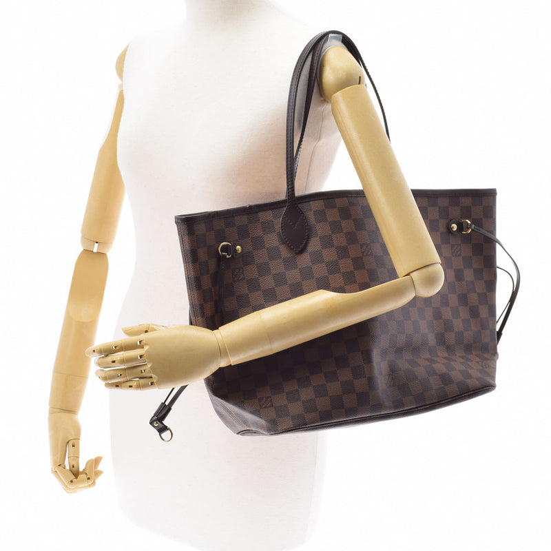 LOUIS VUITTON ルイヴィトン ダミエ ネヴァーフルMM  ブラウン N41358 レディース ダミエキャンバス トートバッグ Bランク 中古 銀蔵