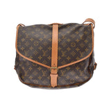 LOUIS VUITTON ルイヴィトン モノグラム ソミュール35 ブラウン M42254 ユニセックス モノグラムキャンバス ショルダーバッグ Bランク 中古 銀蔵