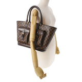 LOUIS VUITTON ルイヴィトン ダミエ マノスクGM ブラウン N51120 レディース ダミエキャンバス ハンドバッグ Bランク 中古 銀蔵