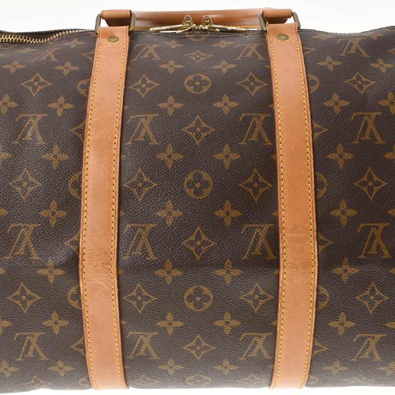 LOUIS VUITTON ルイヴィトン モノグラム キーポルバンドリエール50 ブラウン M41416 ユニセックス モノグラムキャンバス ボストンバッグ Bランク 中古 銀蔵