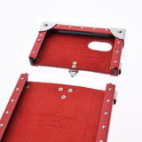 LOUIS VUITTON ルイヴィトン iPhone7ケース Supremeコラボ 赤/白 シルバー金具 M64499 レディース レザー 携帯・スマホアクセサリー Aランク 中古 銀蔵
