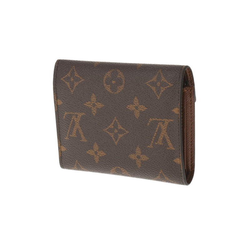 LOUIS VUITTON ルイヴィトン モノグラム ポルトフォイユ ヴィクトリーヌ ブラウン M62472 ユニセックス モノグラムキャンバス 三つ折り財布 Bランク 中古 銀蔵