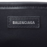 BALENCIAGA バレンシアガ ネイビーカバ XS  黒 レディース キャンバス ハンドバッグ Aランク 中古 銀蔵