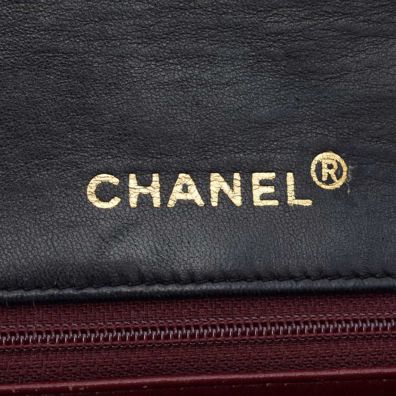 CHANEL シャネル マトラッセ チェーンショルダー 23cm シングル 黒 ゴールド金具 レディース カーフ ショルダーバッグ ABランク 中古 銀蔵
