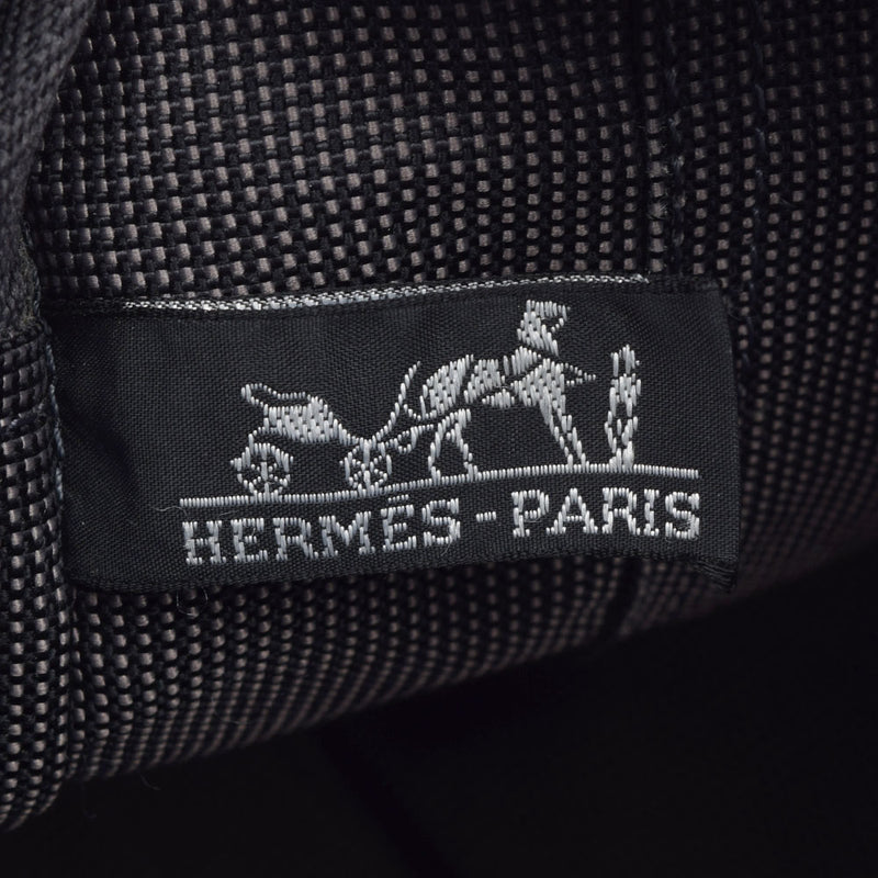 HERMES エルメス エールライン MM グレー ユニセックス キャンバス トートバッグ Bランク 中古 銀蔵