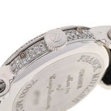 FRANCK MULLER フランクミュラー ラウンド マスターカレンダー 7000MCDCD メンズ WG/革 腕時計 自動巻き パヴェダイヤ文字盤 Aランク 中古 銀蔵