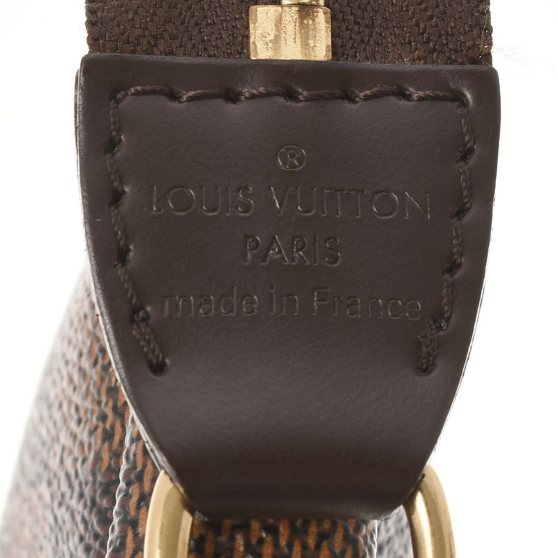 LOUIS VUITTON ルイヴィトン ダミエ ミニ ブラウン N58011 レディース ダミエキャンバス アクセサリーポーチ Aランク 中古 銀蔵