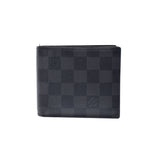 LOUIS VUITTON ルイヴィトン ダミエ グラフィット ポルトフォイユ マルコ  黒/グレー N63336 メンズ ダミエグラフィットキャンバス 二つ折り財布 Bランク 中古 銀蔵