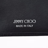 JIMMY CHOO ジミーチュウ コンパクトウォレット スタッズ 黒 レディース カーフ 三つ折り財布 ABランク 中古 銀蔵