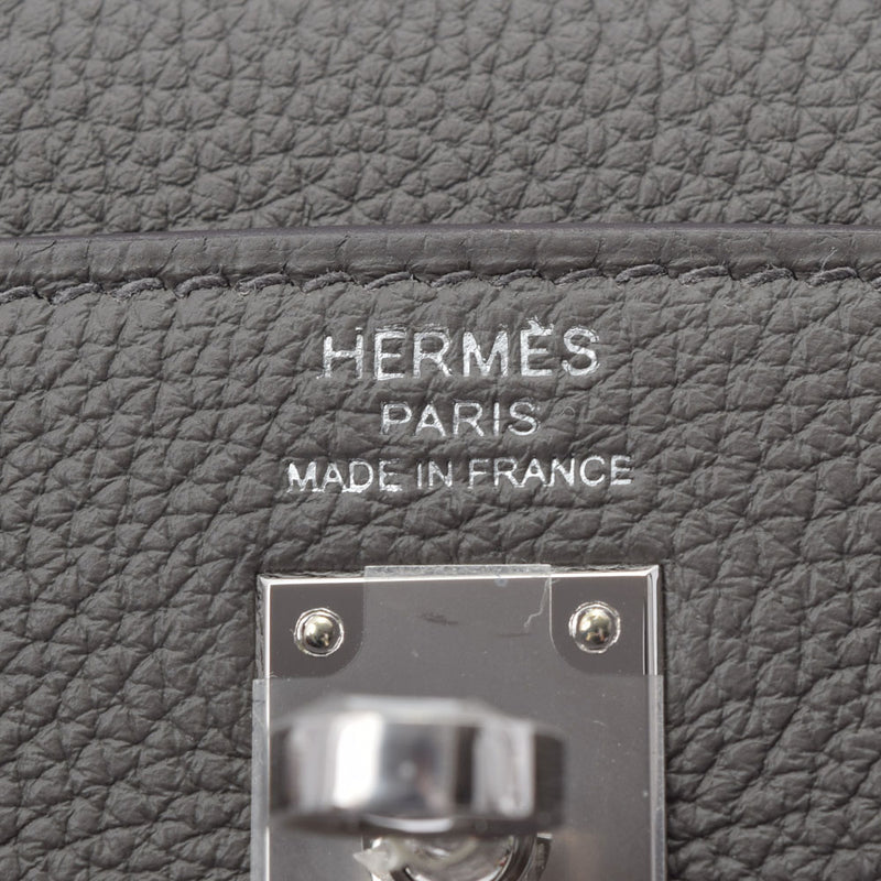 HERMES エルメス ケリー25 内縫い  グリメイヤー シルバー金具 U刻印(2022年頃) レディース  トゴ 2WAYバッグ 新品 銀蔵