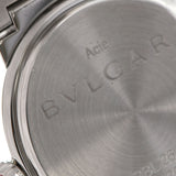 BVLGARI ブルガリ ブルガリブルガリ 10Pダイヤ BBL26 レディース SS 腕時計 クオーツ 紫文字盤 Aランク 中古 銀蔵