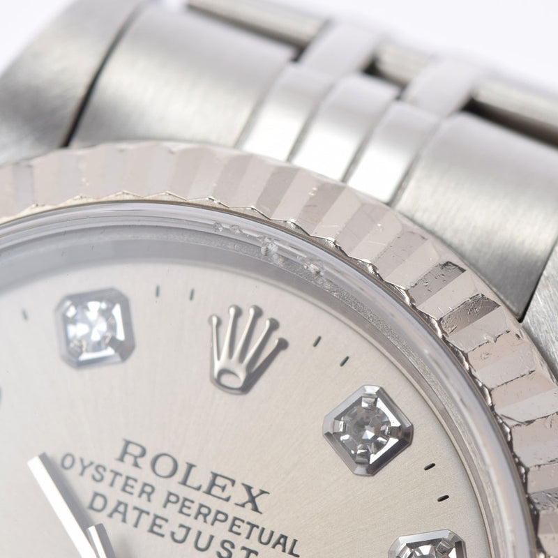 ROLEX ロレックス デイトジャスト 10Pダイヤ 79174G レディース SS/WG 腕時計 自動巻き シルバー文字盤 Aランク 中古 銀蔵