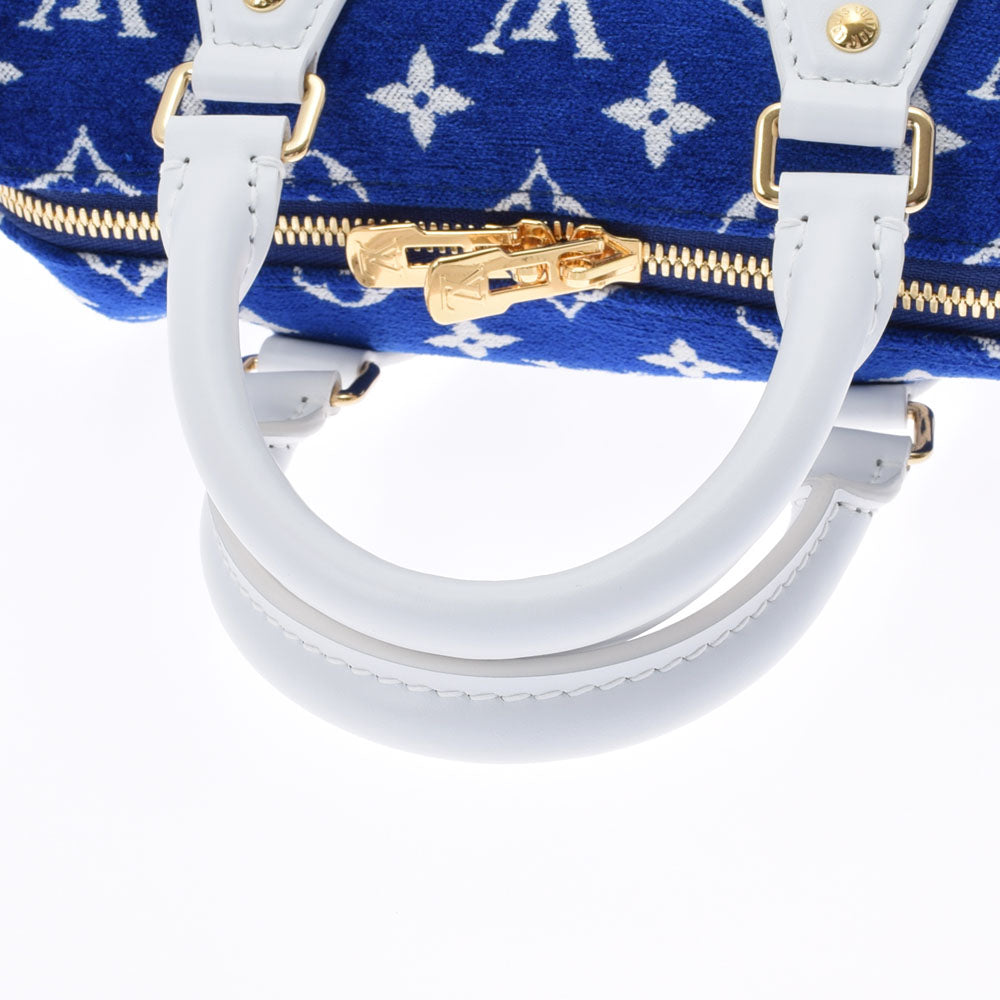 ルイヴィトンスピーディバンドリエール20 14145 ブルー/白