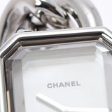 CHANEL シャネル プルミエール サイズM レディース SS 腕時計 クオーツ ホワイトシェル文字盤 Aランク 中古 銀蔵