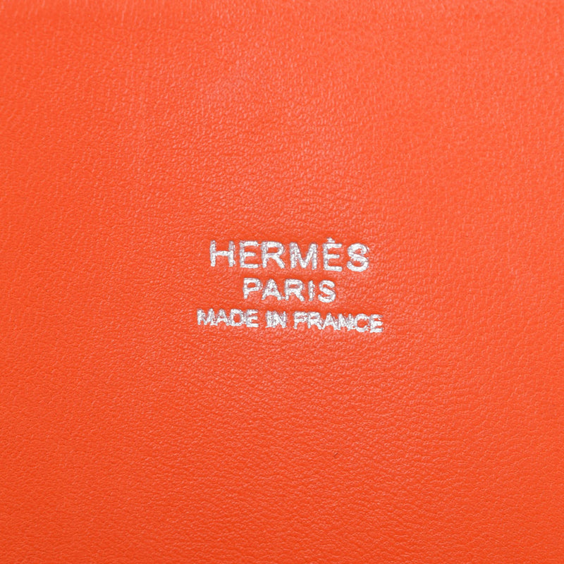 HERMES エルメス ボリード31 オレンジ パラジウム金具 □R刻印(2014年頃) レディース トリヨンクレマンス ハンドバッグ ABランク 中古 銀蔵