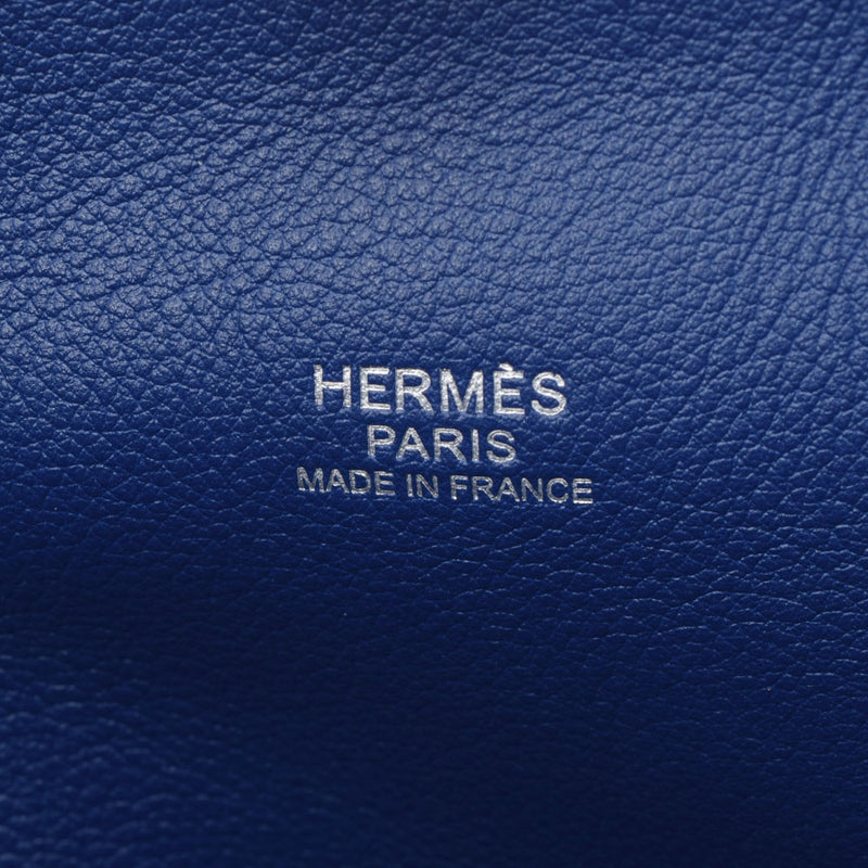 HERMES エルメス ツールボックス 26 2WAY ブルーエキセントリック パラジウム金具 □R刻印(2014年頃) レディース スイフト ハンドバッグ Aランク 中古 銀蔵