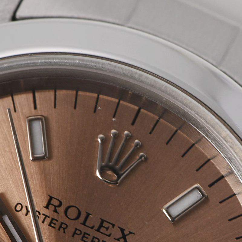 ROLEX ロレックス オイスター パーペチュアル 76080 レディース SS 腕時計 自動巻き ピンク文字盤 Aランク 中古 銀蔵