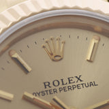 ROLEX ロレックス オイスターパーペチュアル 67198 レディース 14KYG 腕時計 自動巻き シャンパン文字盤 Aランク 中古 銀蔵