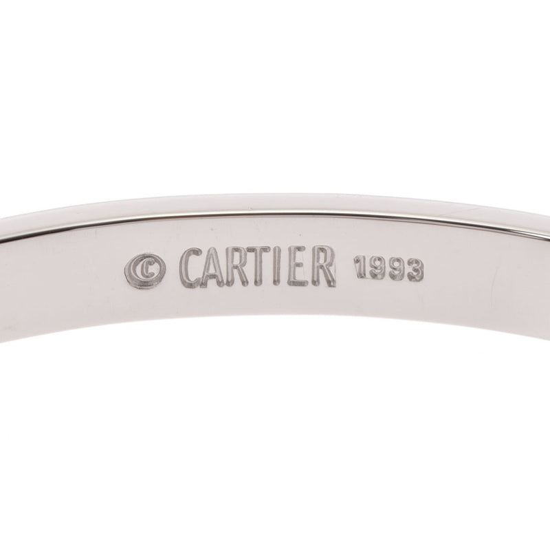 CARTIER カルティエ ラブブレスレット 旧型 ＃19 ユニセックス K18WG ブレスレット Aランク 中古 銀蔵
