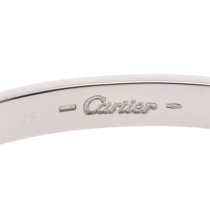 CARTIER カルティエ ラブブレスレット 旧型 ＃19 ユニセックス K18WG ブレスレット Aランク 中古 銀蔵