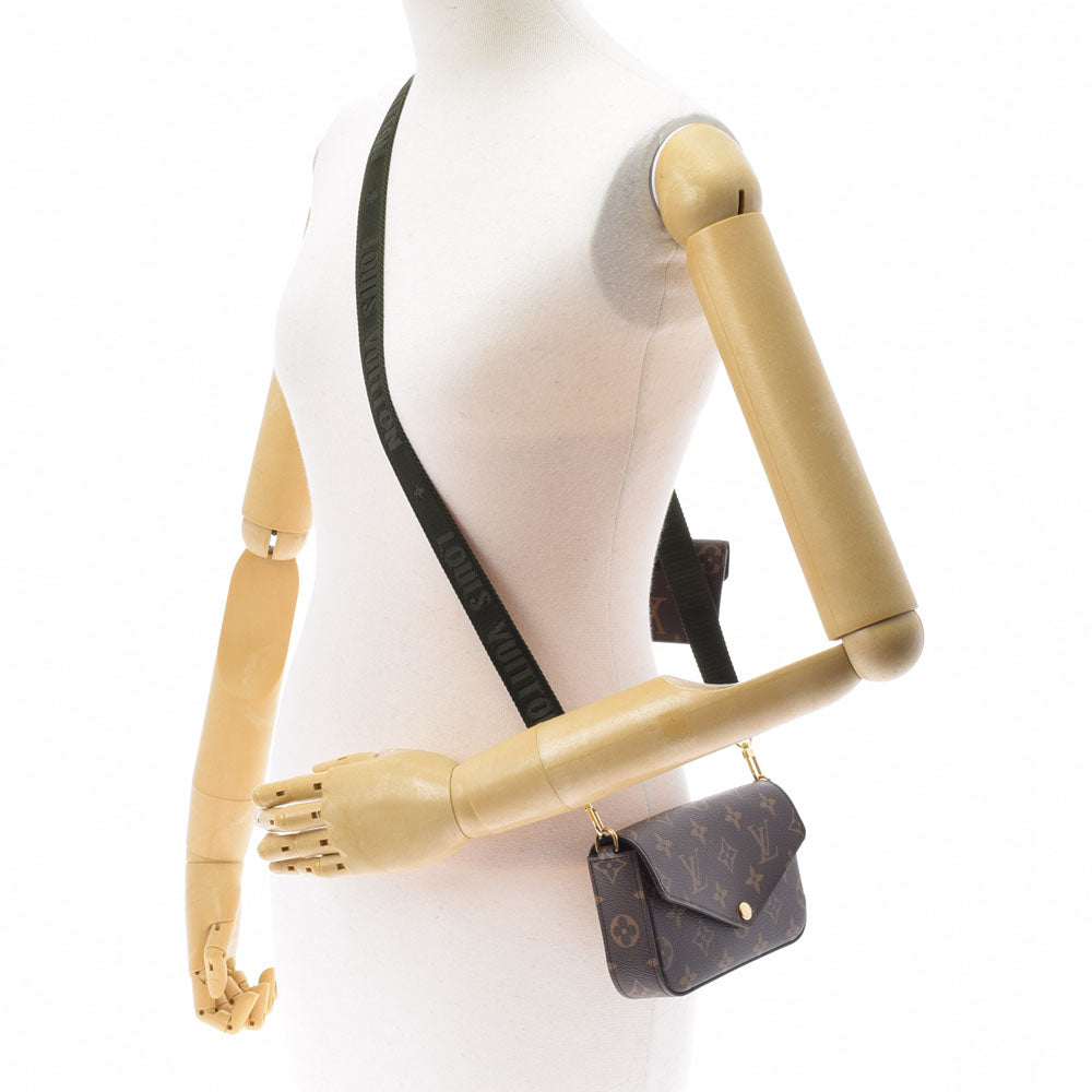 ルイヴィトンミュルティ ポシェット アクセソワール 14145 ブラウン