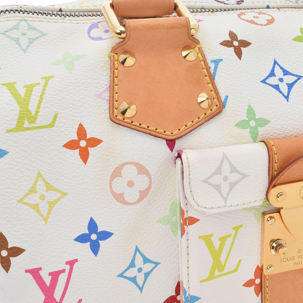 LOUIS VUITTON ルイヴィトン マルチカラー スピーディ 30 ブロン（白） M92643 レディース モノグラムマルチカラー ハンドバッグ  Bランク 中古 - Thebuildteam